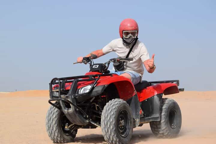 Hurghada: Desert Quad Bike, ATV with BBQ and Transfer
