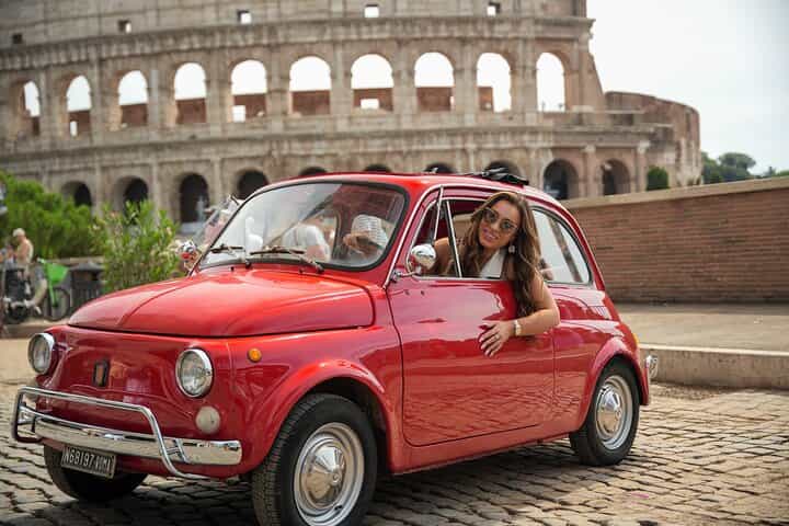 Vintage Car Fiat 500 Tour In Rome