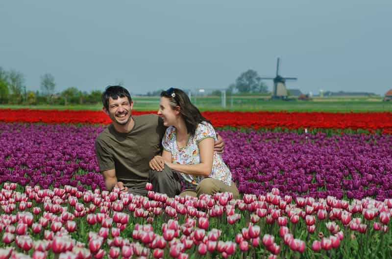 Keukenhof Gardens, Tulip Farm Visit in Lisse and Windmill Cruise