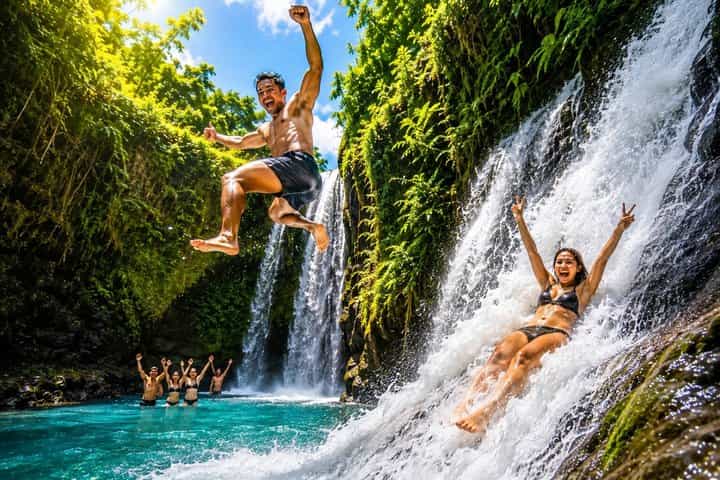  Aling-Aling Waterfall Cliff Jumping & Natural Water Slide 