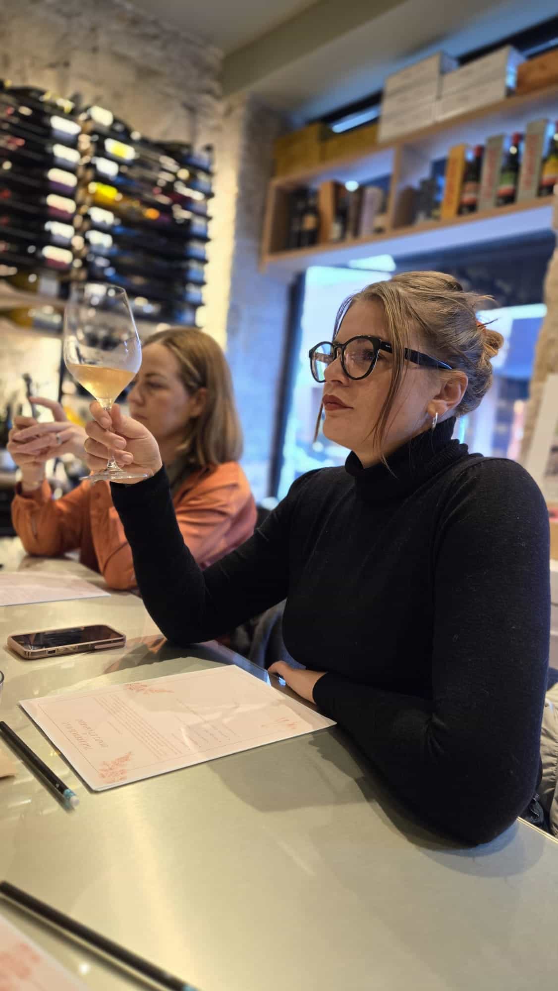 South of France wine tasting in a luxury wine boutique in bustling heart of Nice