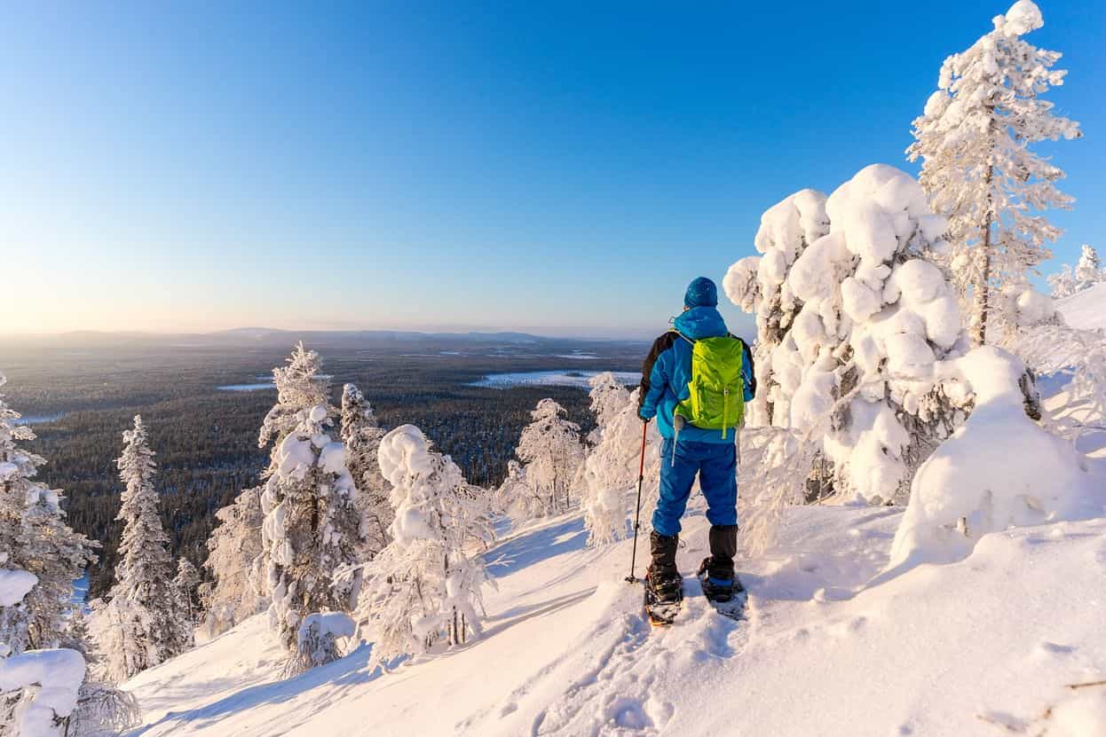 SNOWSHOE EXPERIENCE THROUGH THE SNOWY FOREST