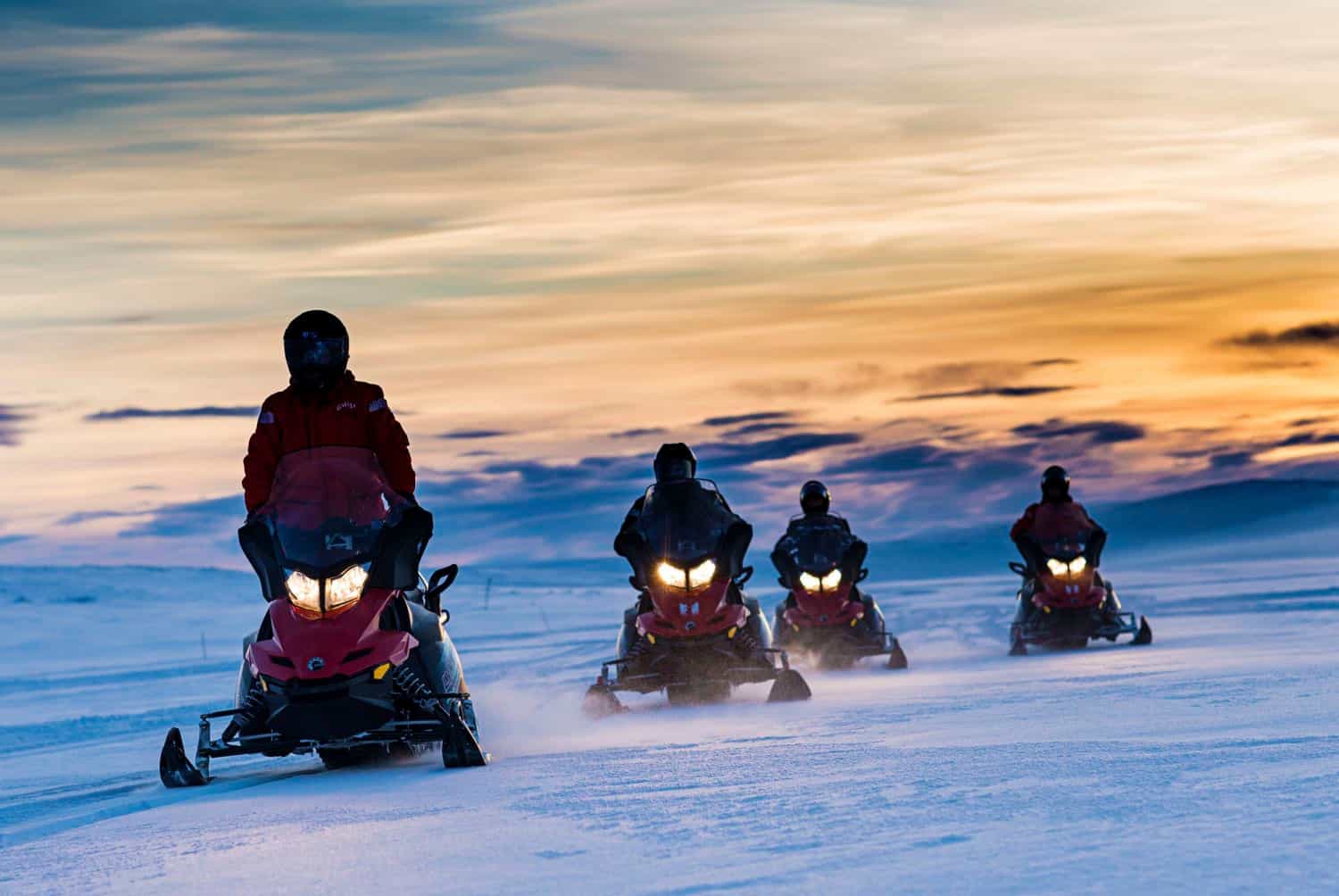 Private Snowmobile 2-hour Expedition Levi