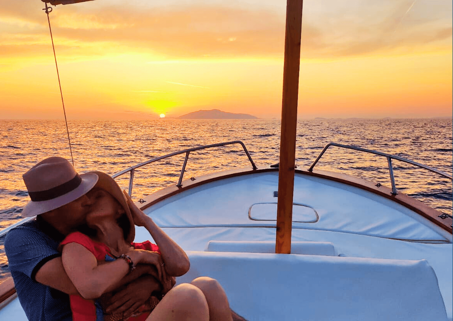 Sunset on board