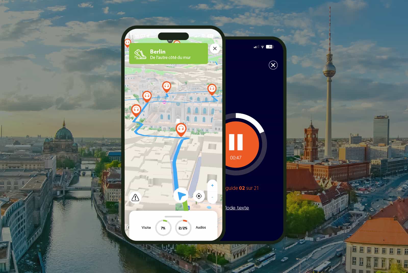 Berlin: Audio Guided Walking Tour (2:40 - 30 audio comments)