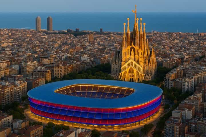 Barcelona Private Experience Premium match and Gaudi Tour