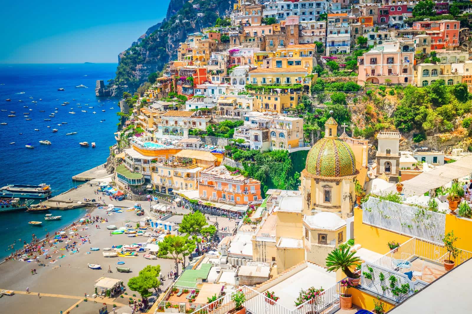From Rome: Amalfi Coast, Positano & Amalfi by boat and train