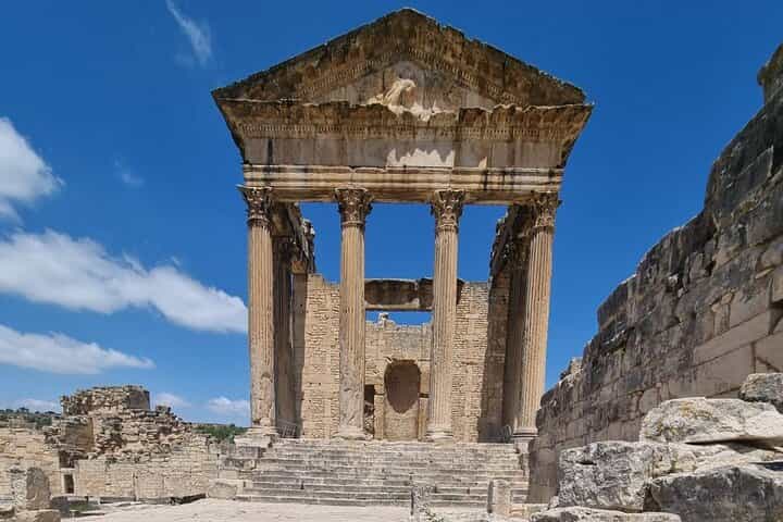 UNESCO Dougga & Thuburbo Majus Roman Archeology Tour from Tunis