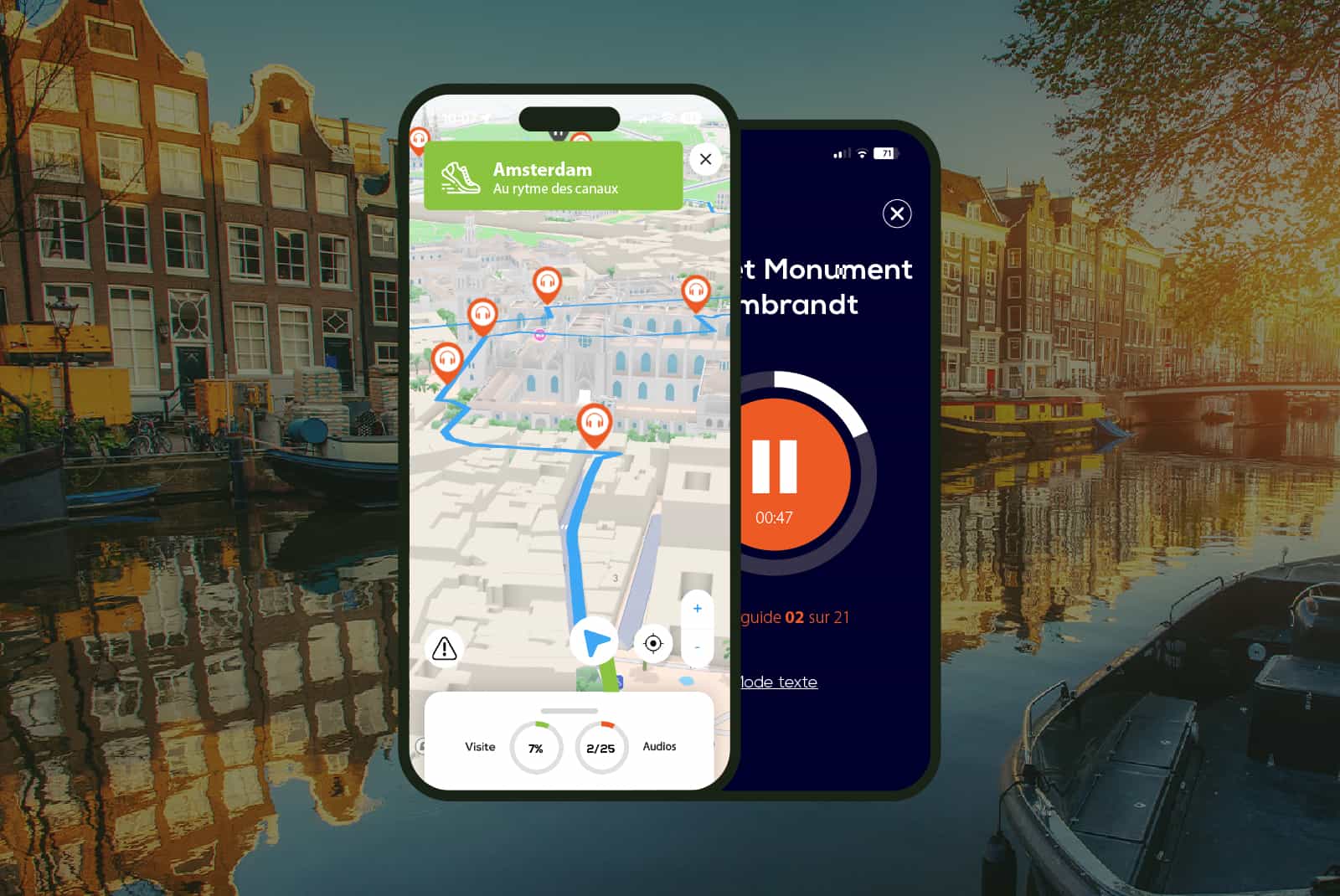 Amsterdam: Audio Guided Walking Tour (3:00 - 21 audio commentaries)