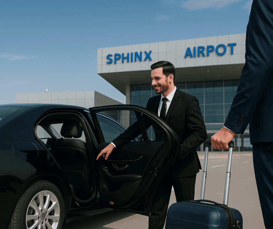 Premium Private Departure Transfer to Sphinx Airport from New Cairo & Rehab Hotels