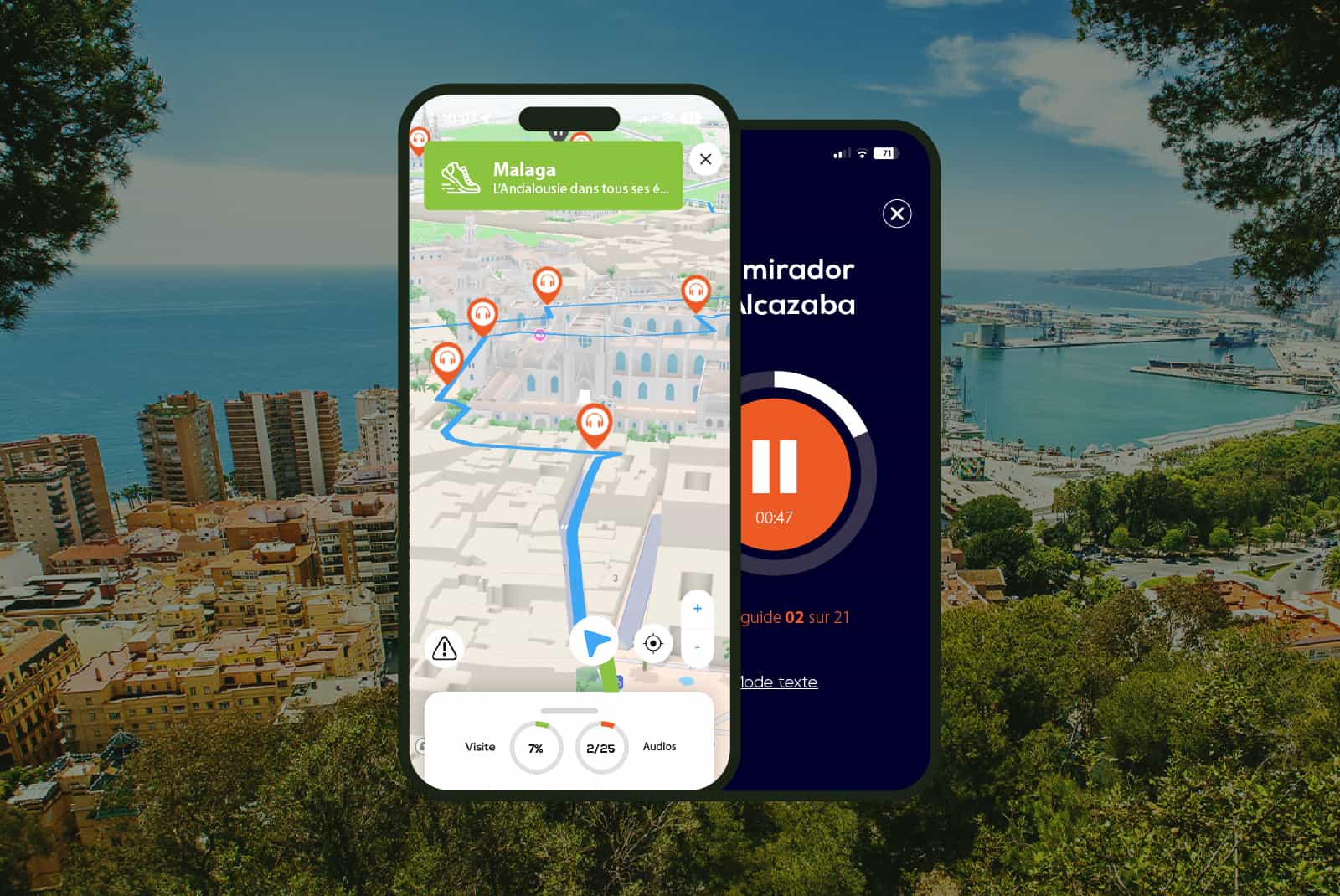 Malaga: Audio Guided Walking Tour (2:15 - 24 audio comments)