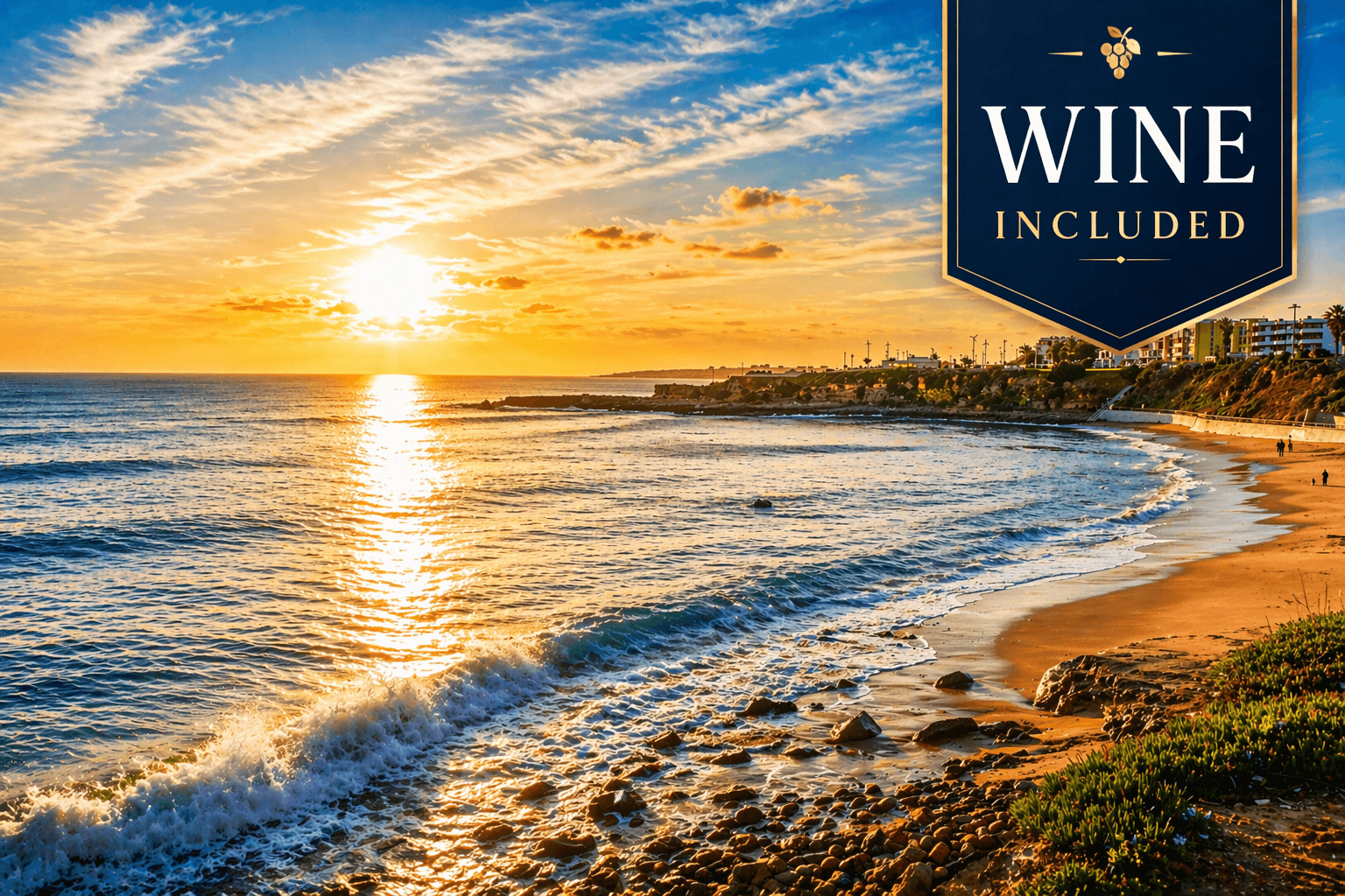 Lisbon: Half Day Cascais Estoril Beach & Wine Pass Experience