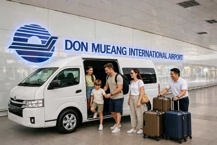 Bangkok Don Mueang Airport Private Mini Van Transfer