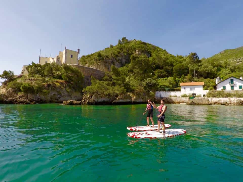 Experiência de Stand Up Paddle no Portinho da Arrábida
