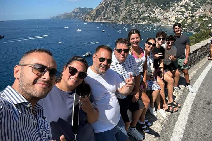 From Naples/Salerno: Tour of Amalfi Coast Sorrento, Pompeii