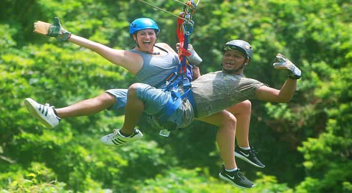 Mega Excursion Zipline, City Tour, Chocolate & Rum Factory, Beach