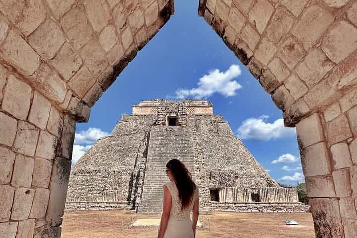 Merida : Guided tour of Uxmal, Kabah and Cenote with Lunch