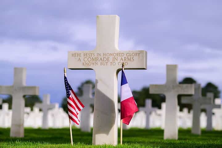 American D-Day Beaches in Normandy from Paris