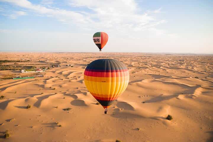 Dubai Hot Air Balloon Ride with Dune Bashing, Camel and Horse Ride