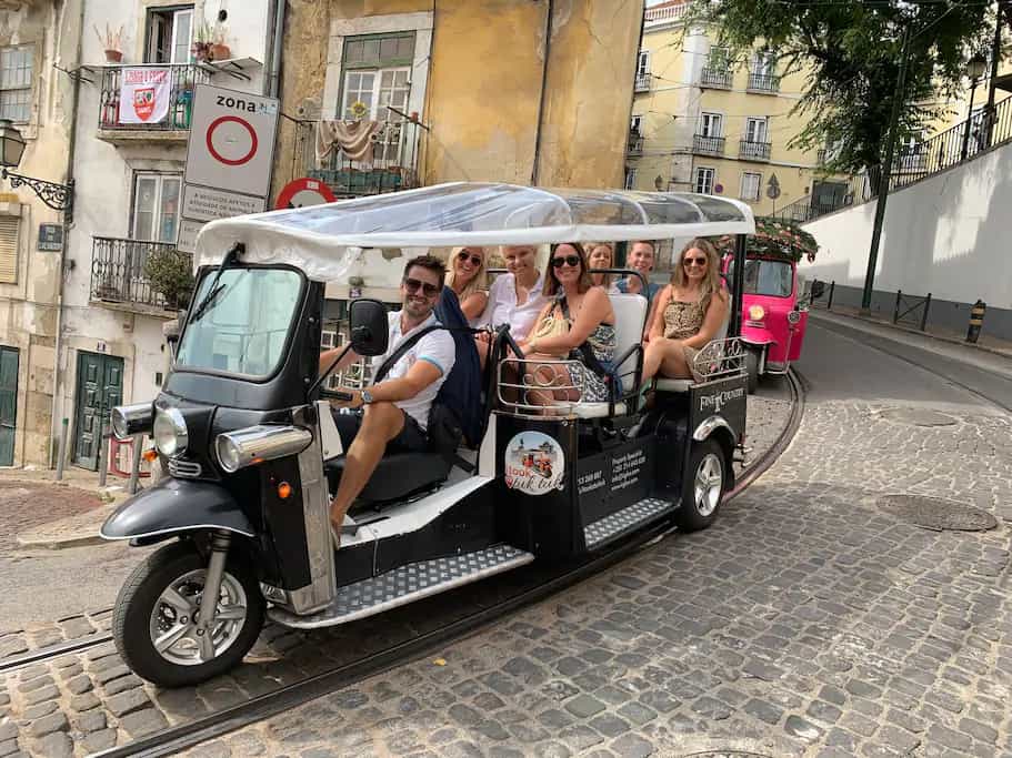 3-hour Tuktuk Tour the Medieval Lisbon + Bohemian Districts