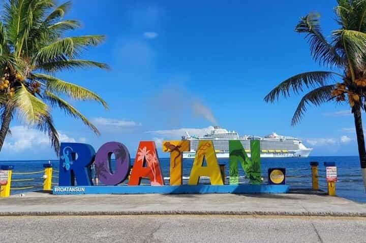 Roatan Private Monkey Sloth in West Bay Beach Break City Tour