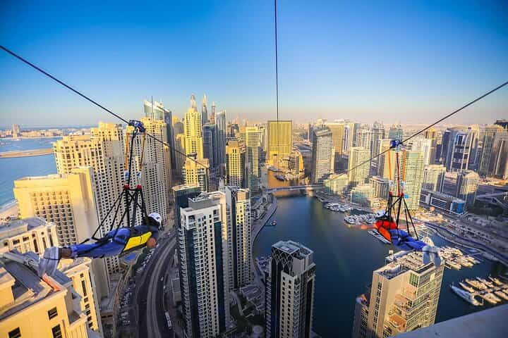Xline Dubai Marina Zipline Experience With Photos & Video Option