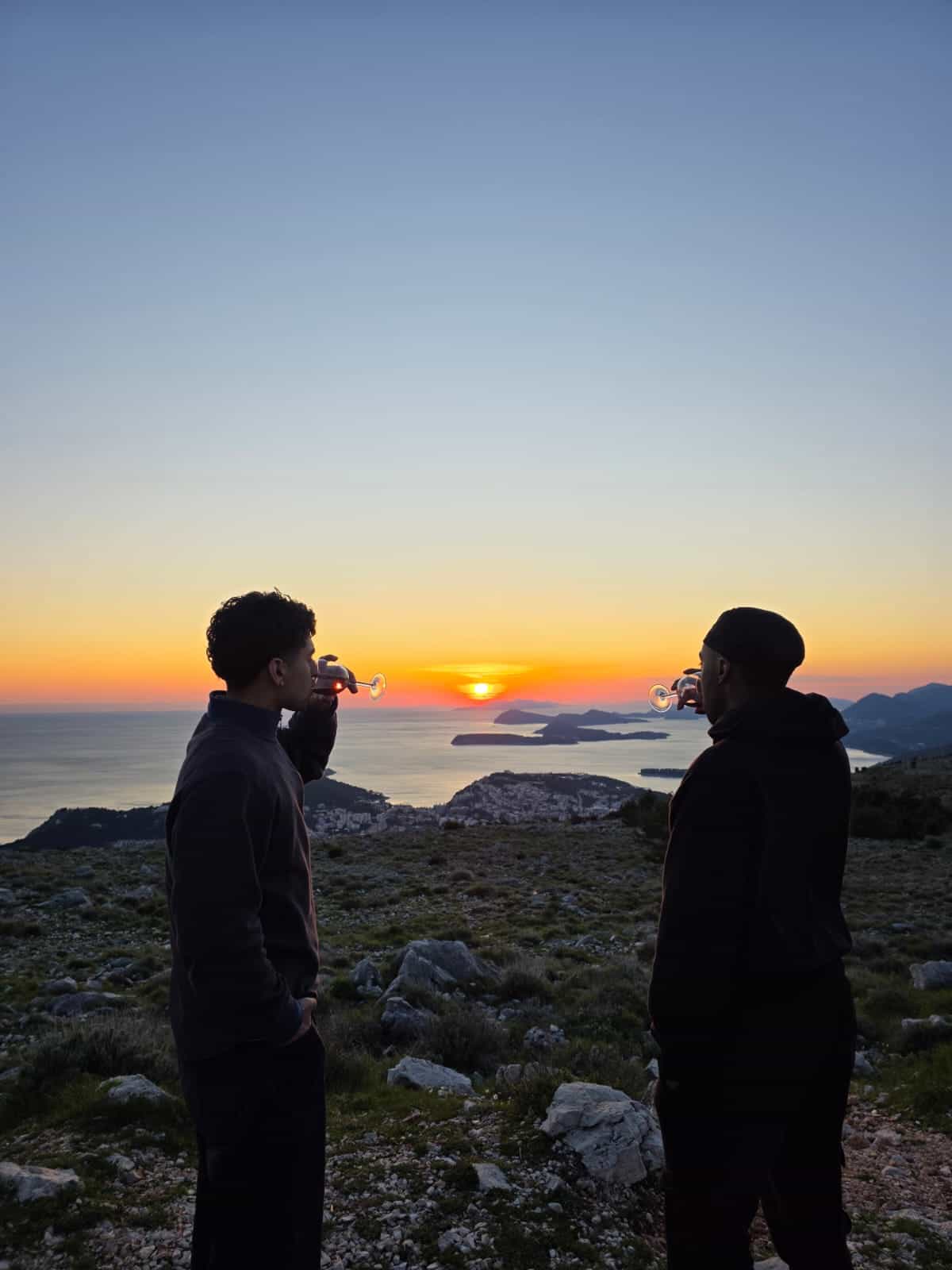 Dubrovnik sunset panorama & wine