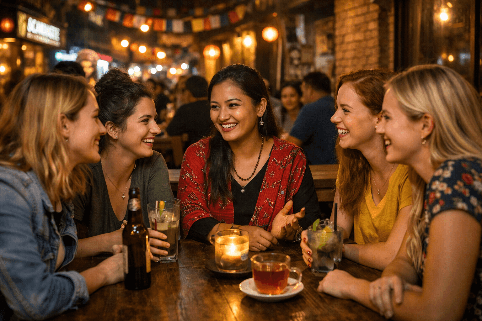 Women’s Evening in Thamel: Safe Social Night Out in Kathmandu