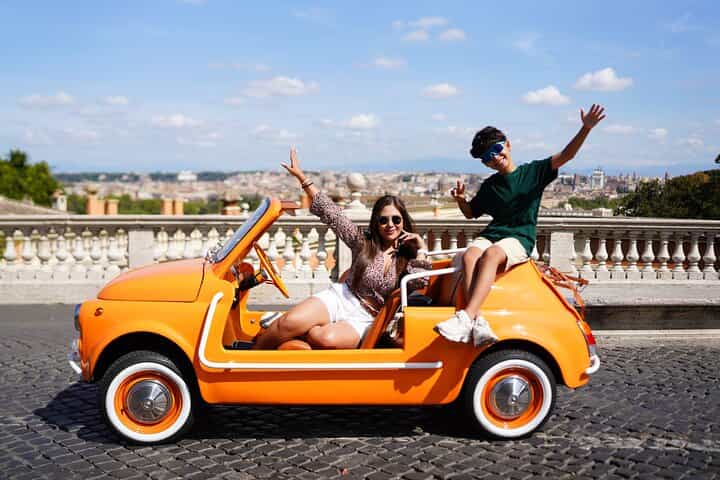 Private Convertible Fiat 500 Tour of Rome with Photoshoot