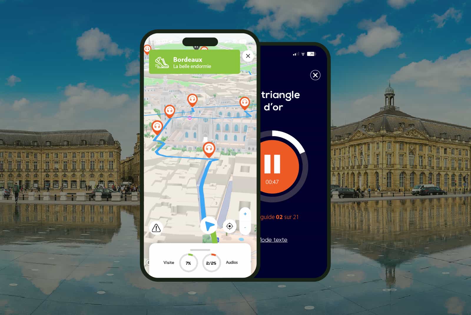 Bordeaux: Audio Guided Walking Tour (2.5 hours - 29 audio comments)
