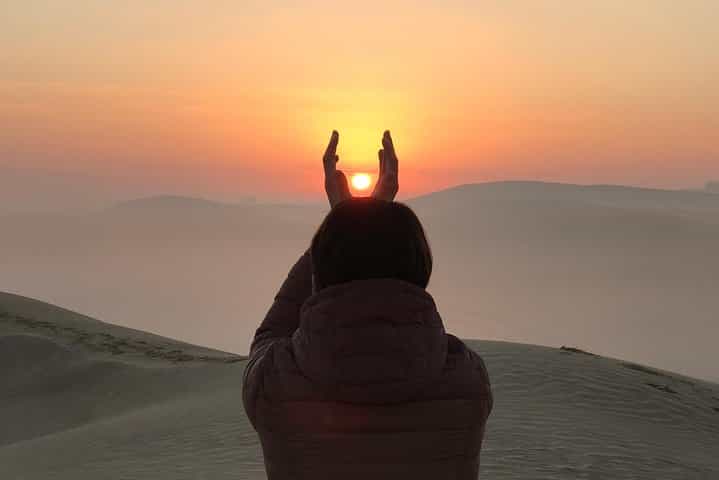 Sunrise Desert Safari with Quad bike and Sandboarding,