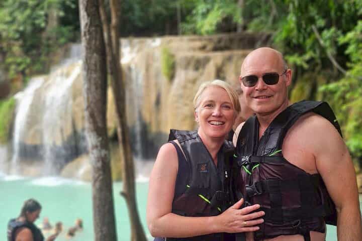 Erawan Waterfall and Kanchanaburi Multilingual Private Tour