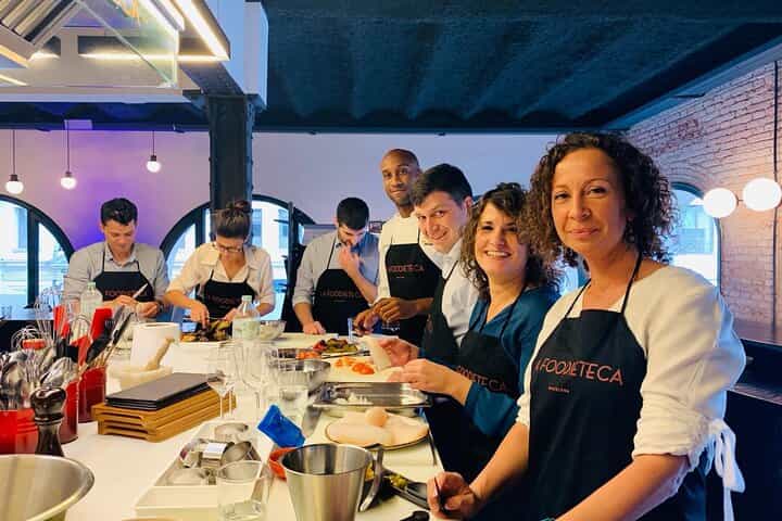 La Boqueria Market Tour & Premium Cooking Class in Designer Loft