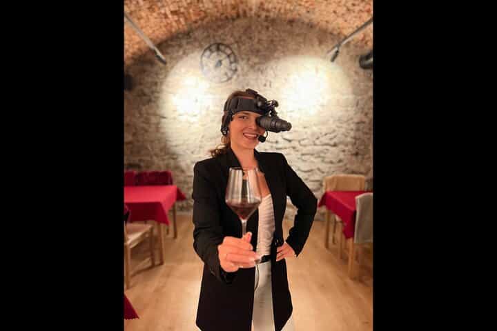 Private group Wine tasting in the dark with Sommelier (100 min)