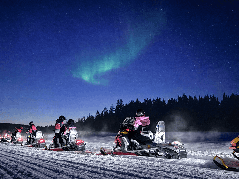 Arctic Night Snowmobile Safari, Levi — adults only