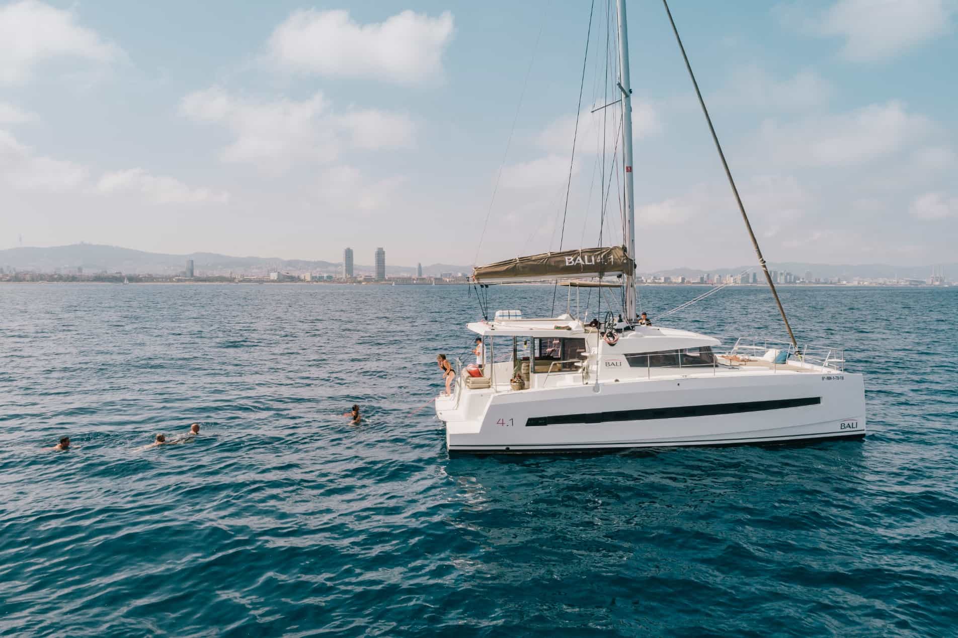 3 HOURS (BALI 4.1) - private luxury catamaran Barcelona