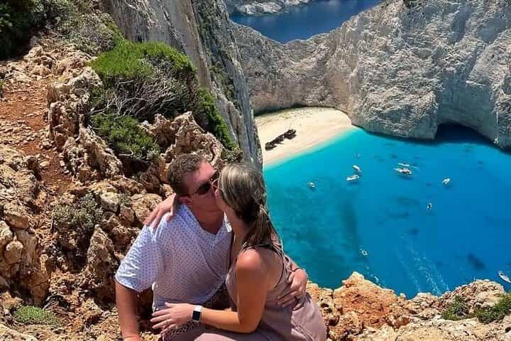 Zakynthos Shipwreck &Blue Caves Tour Max 9 Guests & Drone Footage