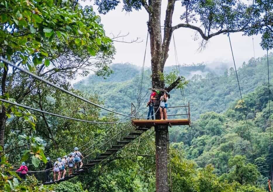 Extream Zipline @ Kingkong Smile and Dip in Hot Spring