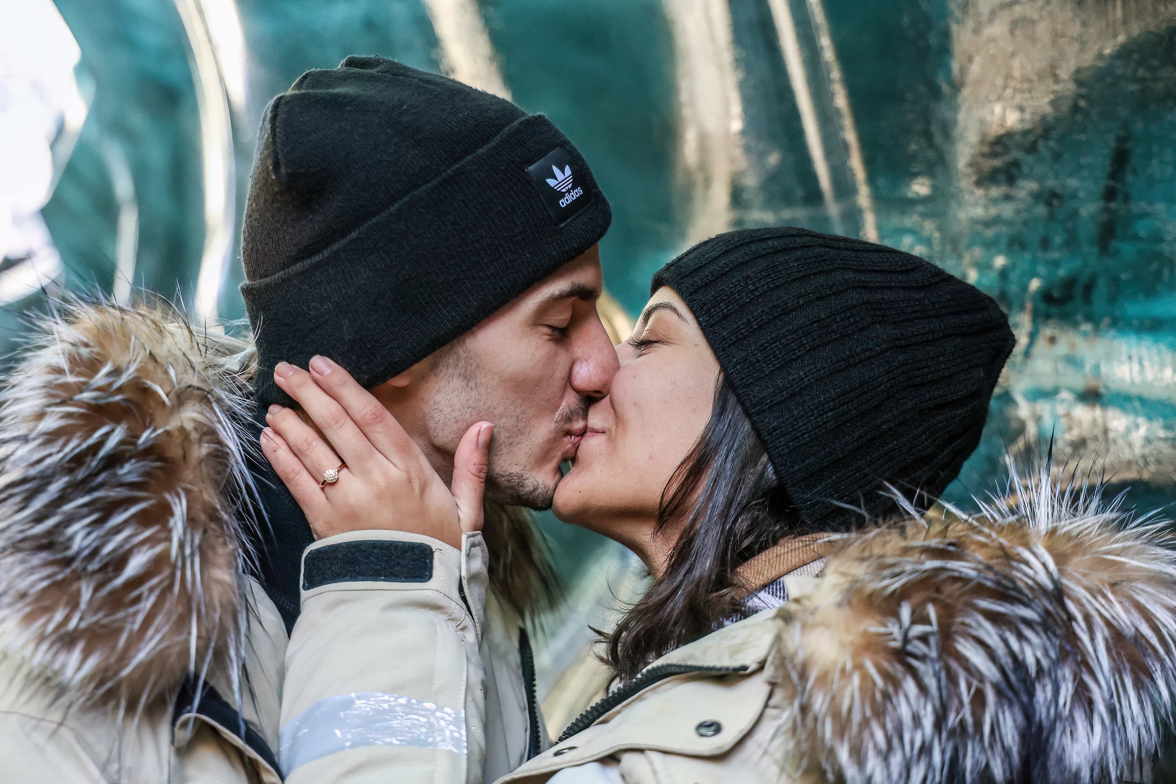Glacier Proposal at Sunrise