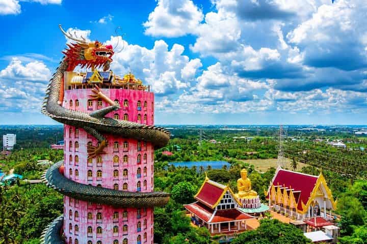 PRIVATE Floating Market + DRAGON Temple + DO like a Local
