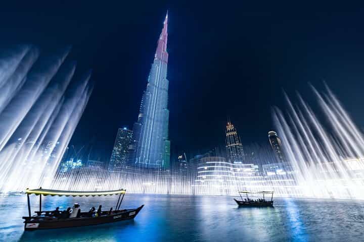 Dubai Fountain Show & Lake Ride Tickets with Transfers Option