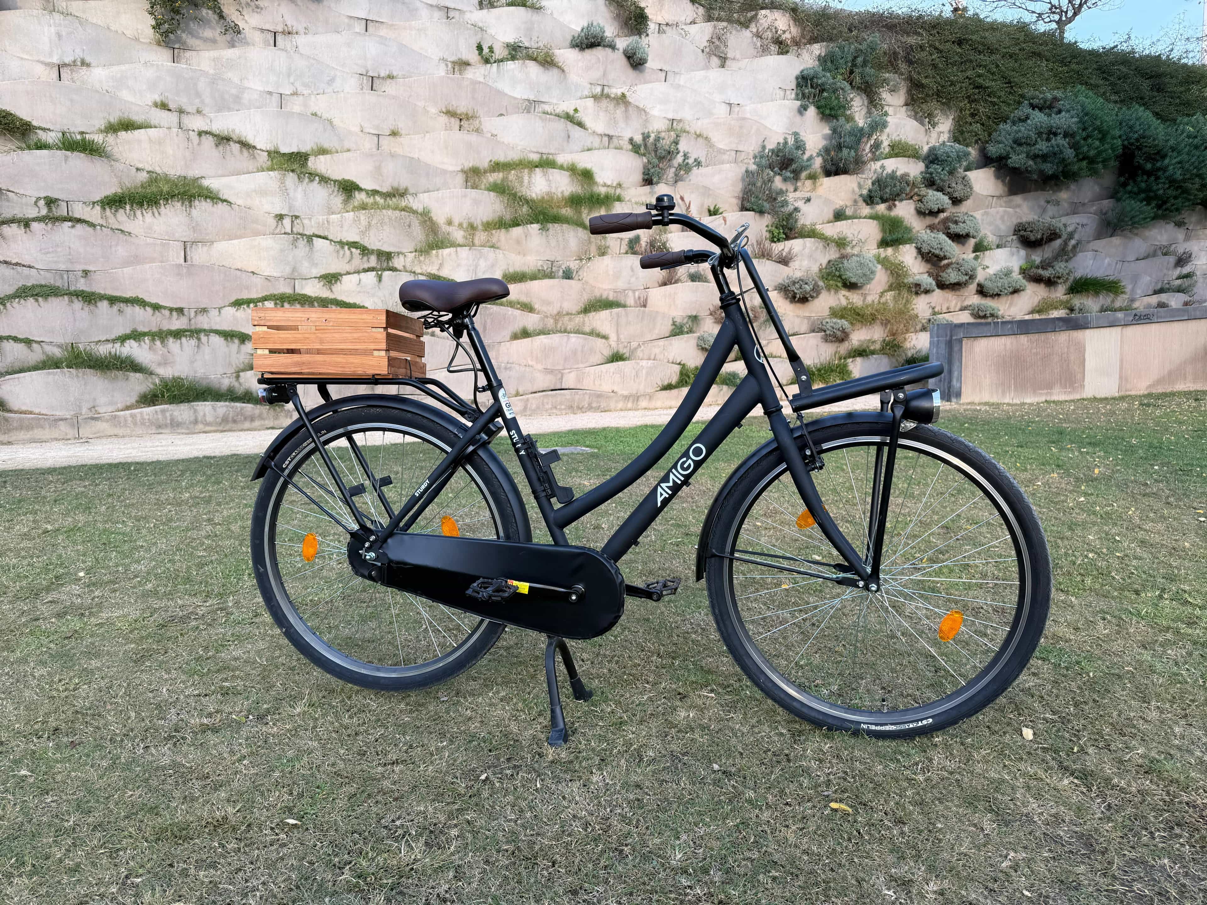 Rental of Dutch-style "Omafiets" city bikes. (From €10)