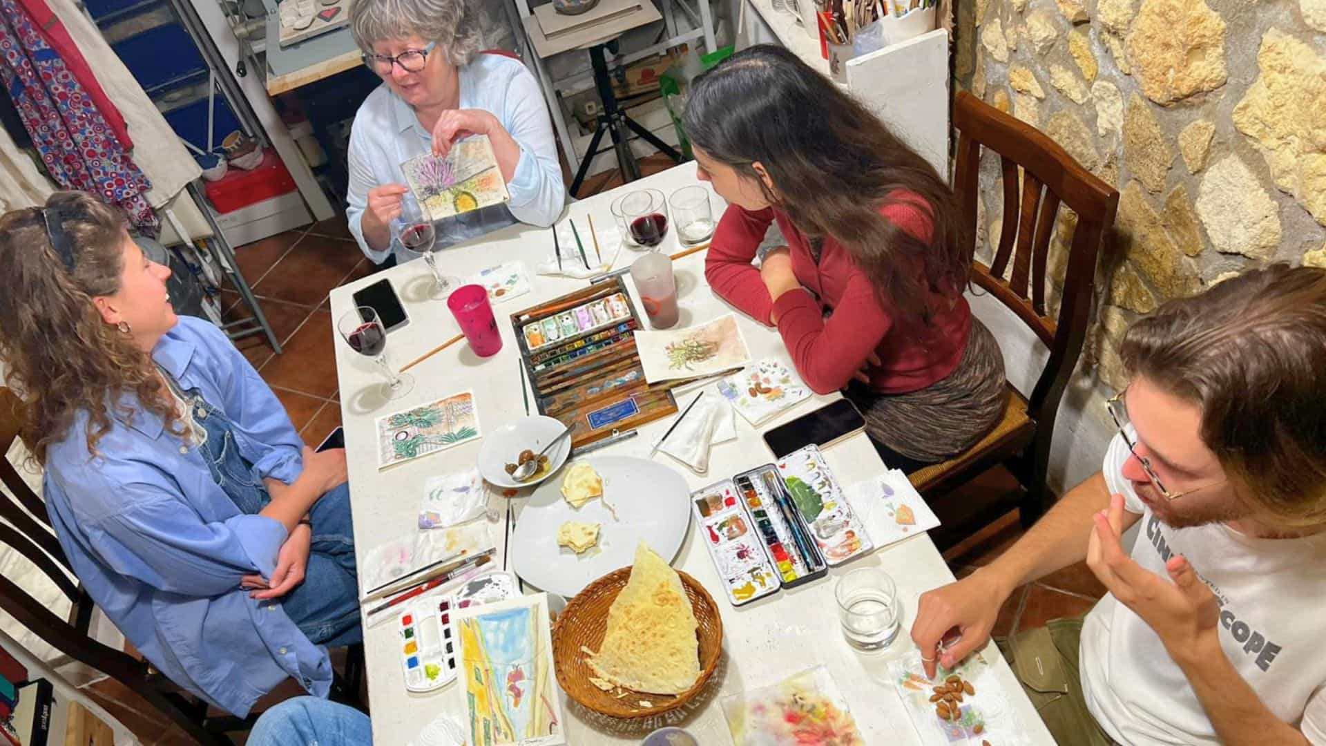 Cagliari: paint your own postcard with watercolour