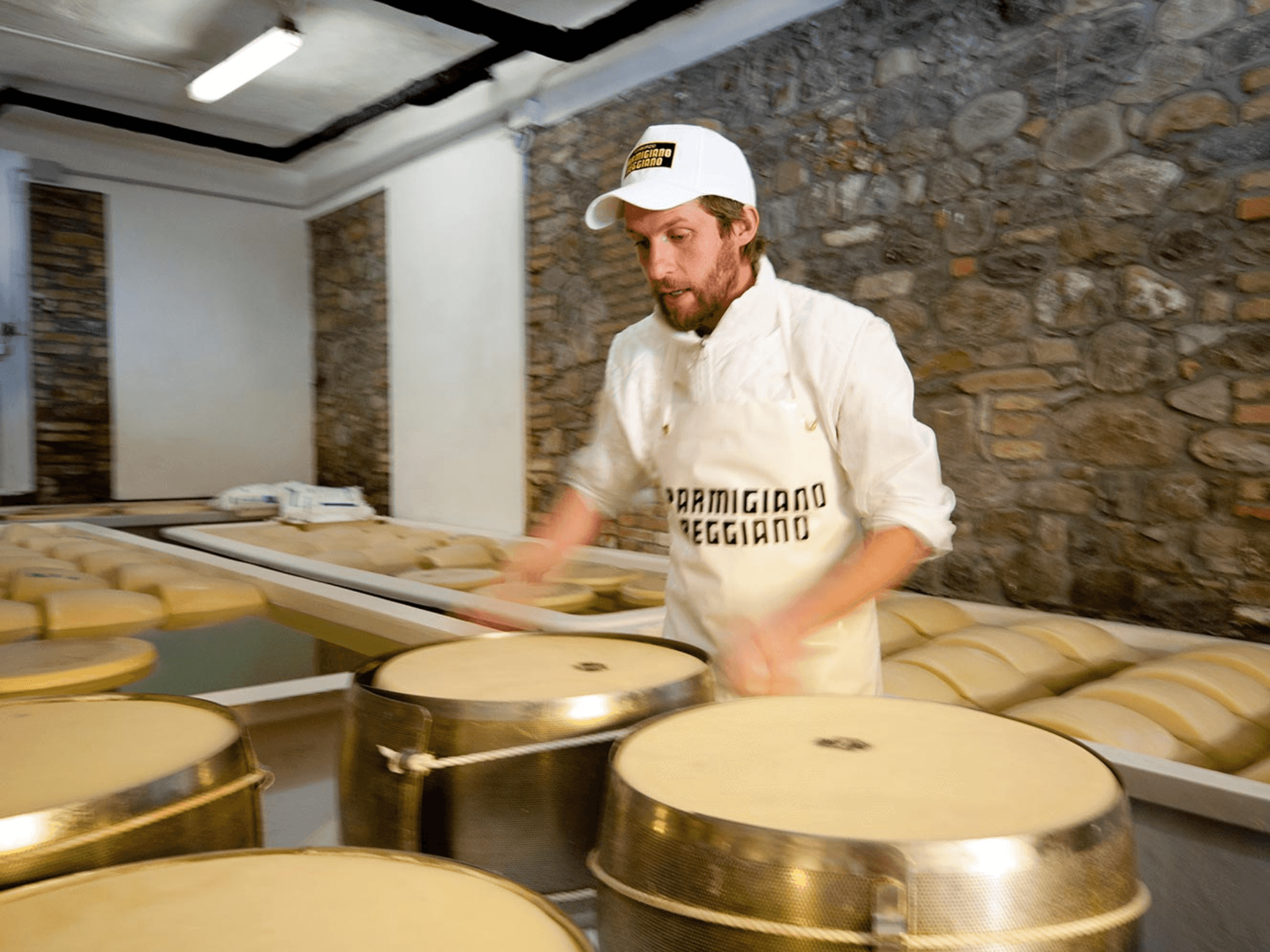 Parmesan Wheels near Parma: Tasting & Factory Tour