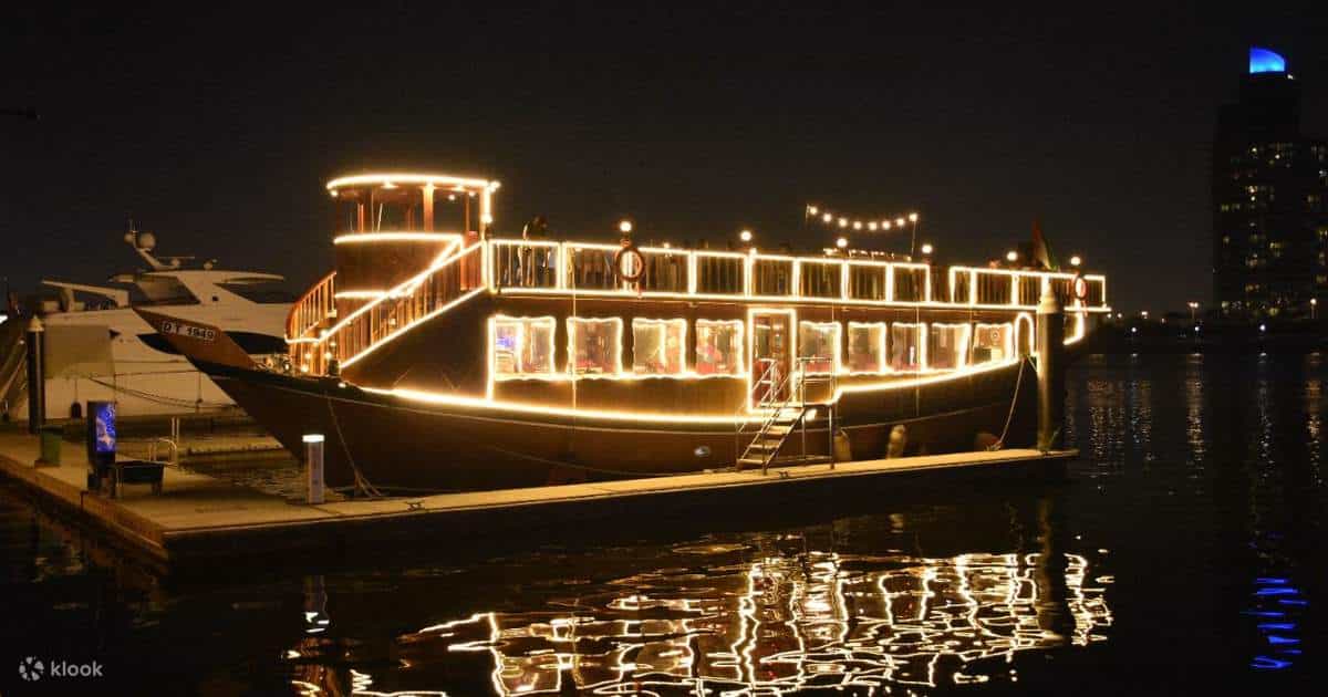 Dubai Water Canal Dhow Cruise with Dinner - Surprise Tourism