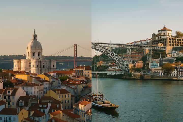 Private Transfer Lisbon ↔ Porto with 2 Stops