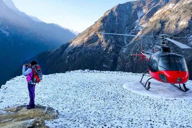 Champagne Breakfast on the Shadow of Mt. Everest