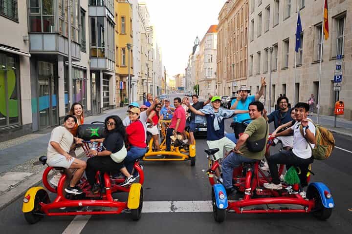 Beer Bike & Party Bike Highlights Berlin City Tour including pick-up