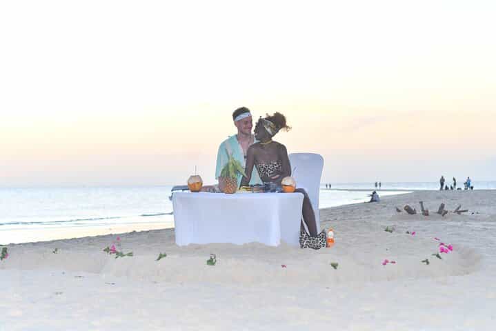 Private Dinner on Sandbank in Zanzibar