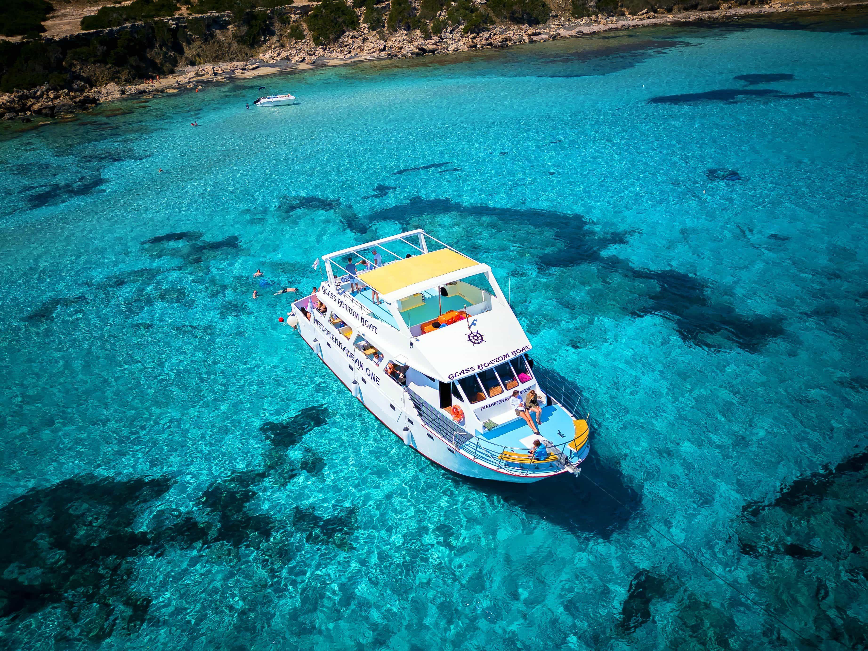 Paphos: Blue Lagoon Boat Adventure with Bus Transfer